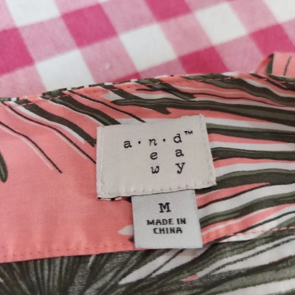 Bustier Summer Top " A New Day" Tropical Crop Top Size M - Picture 5 of 6